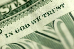 In God we Trust, money from God, prayer for money